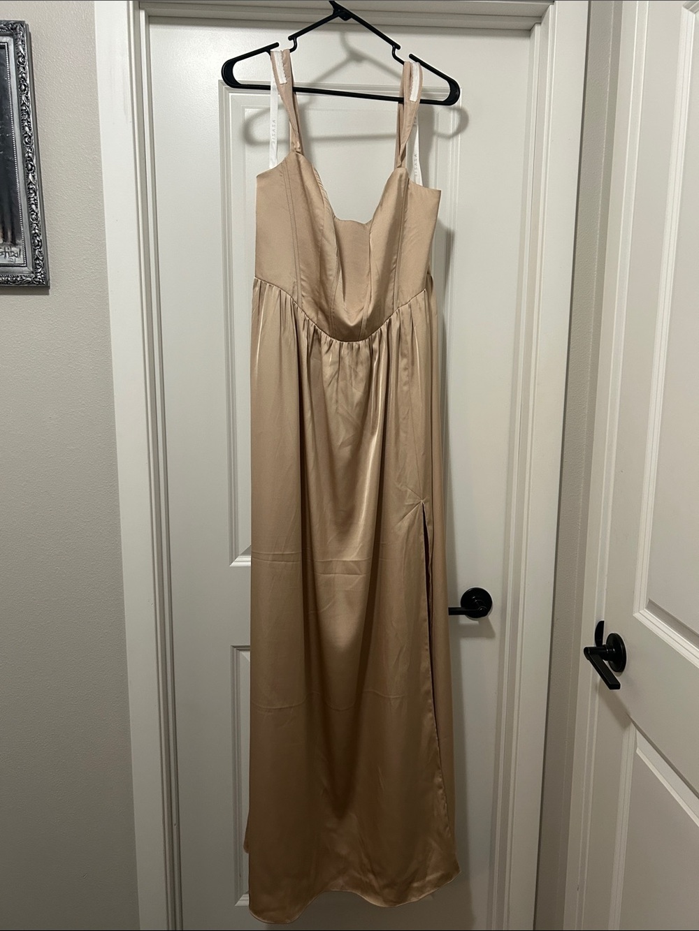 Azazie Stretch Satin Rosaline Bridesmaid Dress (Never Worn)